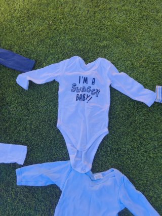 Lote 9 Bodies H&M Manga Larga 0-3 meses 62 Cm
