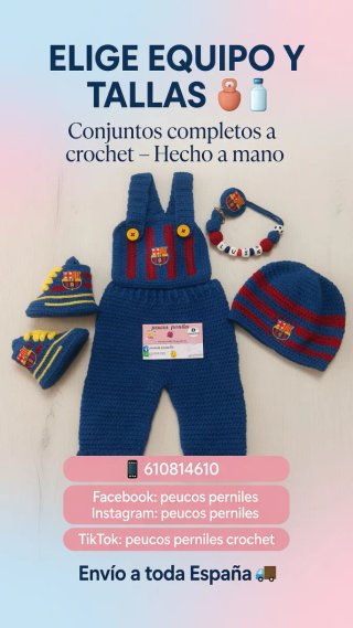 Conjuntos crochet personalizados