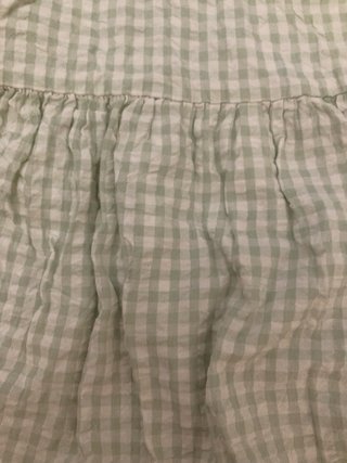 Vestido de cuadros verde y blanco