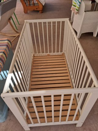Cuna Ikea 60x120 + Colchón Muelles