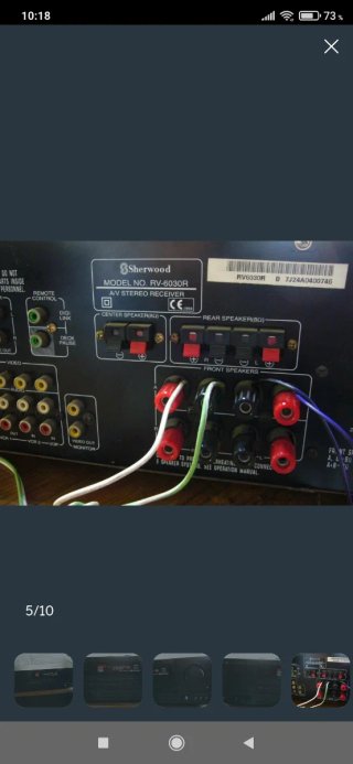 Amplificador stereo sherwood música casi