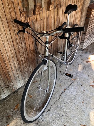 Bicicleta Carretera Retro Cromada
