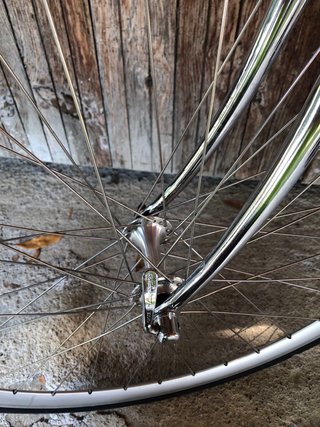 Bicicleta Carretera Retro Cromada