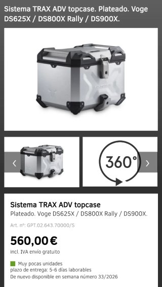 Top Case Touratech Aluminio zega pro