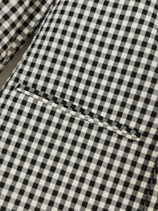 Blazer ZARA cuadros blanco y negro