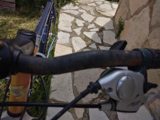 Bicicleta de Montaña Azul y Naranja