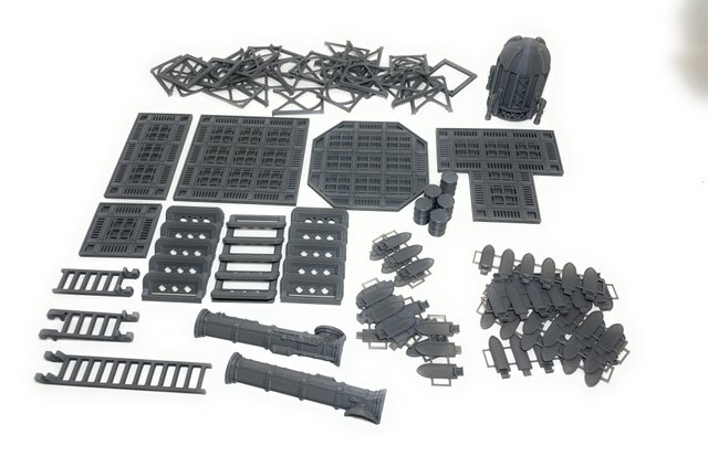 set escenografía industrial 40k sector