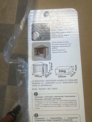 Cenador Hyba Argentona Beige