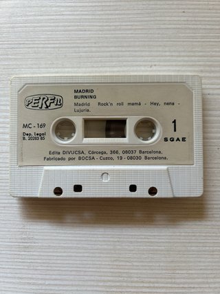 Cinta Cassette Burning Madrid Original