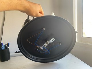 Lámpara de techo 3 tulipas