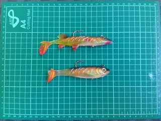 Vinilos montados señuelos pesca