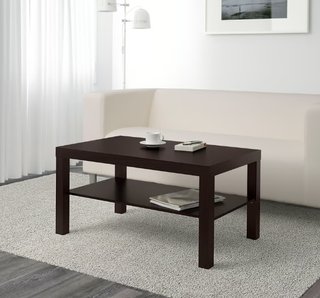 Mesa de centro IKEA LACK negro-marrón 90×55 cm