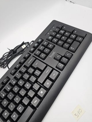 Teclado Trust Taro QWERTY Español Negro