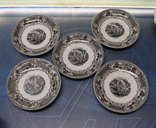 Juego de café o té Cartuja de Sevilla Pickman serie ”Vistas”.