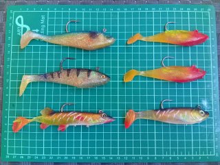 Pack 6 Vinilos Señuelos Pesca