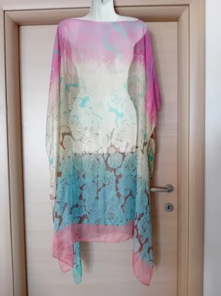 Poncho/Copricostume Donna Lungo Floreale