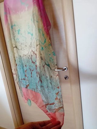 Poncho/Copricostume Donna Lungo Floreale