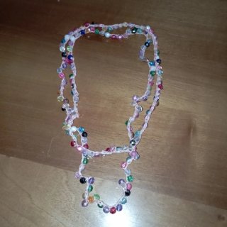Collana perle tonde multicolor