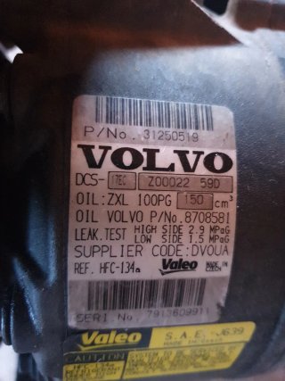 Compresor Aire Acondicionado Volvo XC60,xc70 s80
