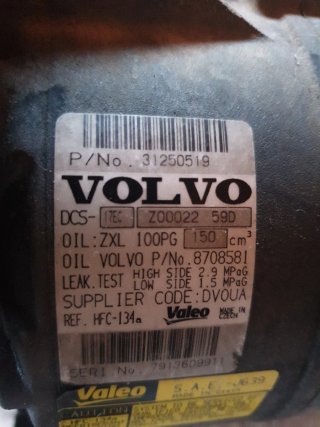 Compresor Aire Acondicionado Volvo XC60,xc70 s80