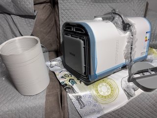 Aire Acondicionado Portátil Blanco y Azul