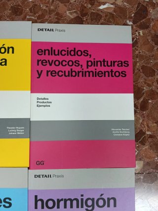 Lote de 6 libros de la Colección DETAIL Praxis.