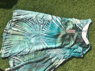 Vestido Javier Simorra Talla 40 Verde/Azul