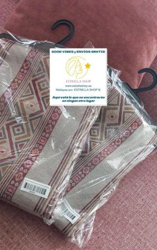 Pack jacquard 2Cortinas trebillas.Env.gratis