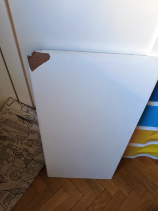 Baúl infantil de madera blanco