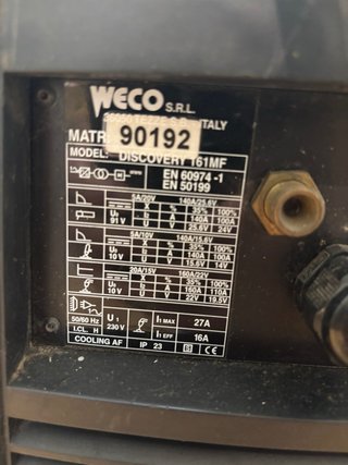 Soldadora Inverter Profesional WECO Discovery 161