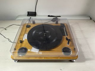 Tocadiscos Madera y Negro