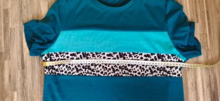 Vestido camiseta turquesa