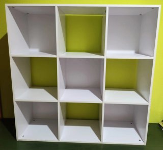 Estantería blanca 91x91x30