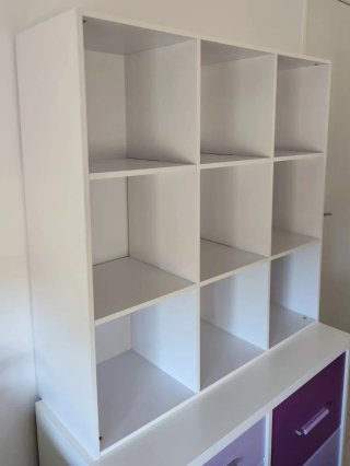 Estantería blanca 91x91x30