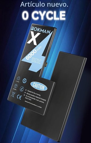 Batería BOKMAN iPhone X 6000mAh + Kit
