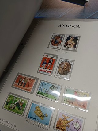 coleccion, SELLOS DEL MUNDO. 8 ARCHIVADORES con fichas y sellos de cada pais, COMPLETA. ORBIS FABBRI