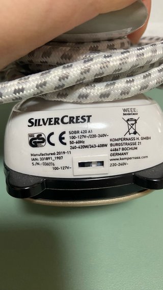Plancha vapor SilverCrest Mini Viaje / patchwork