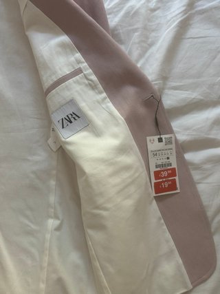 Americana Zara Hombre Rosa Talla 54