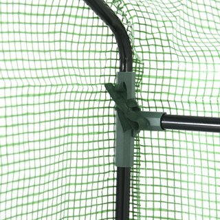 Invernadero Exterior Con 4 Estantes, Cuerdas Y Estacas, De Acero Y Plástico PE, 141X72X191 Cm, Verde