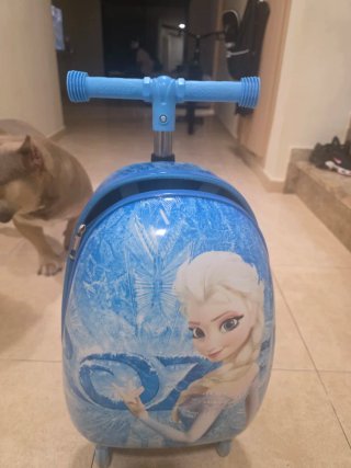 Maleta Patinete Frozen Azul