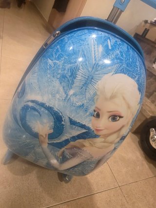 Maleta Patinete Frozen Azul