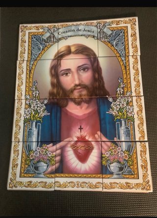 Retablo Azulejos Corazón de Jesús