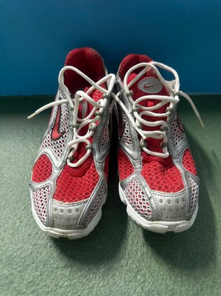 Zapatillas Nike Running Rojas y Plateadas