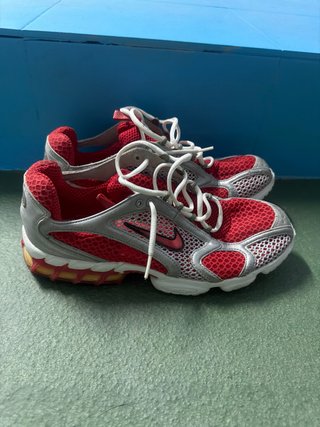 Zapatillas Nike Running Rojas y Plateadas