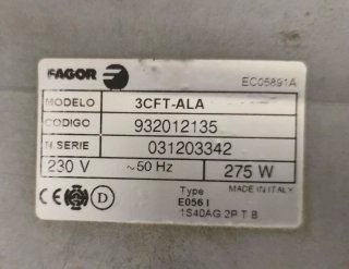 Campana Extractora Decorativa Fagor 3 cft-ala