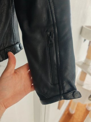 Giacca in pelle Giudici moto con protezioni