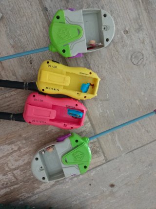 Walkie Talkies Juguete Buzz Lightyear y Bob Esponj