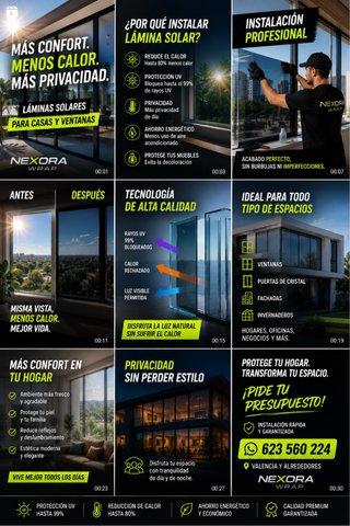Lámina Solar para Ventanas | Casas y Oficinas