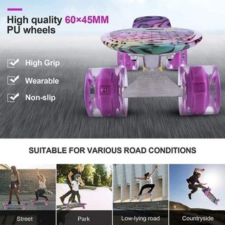 Patinete con ruedas luminosas
