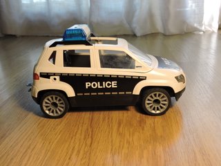 Coche Policía Playmobil con Lancha y Remolque